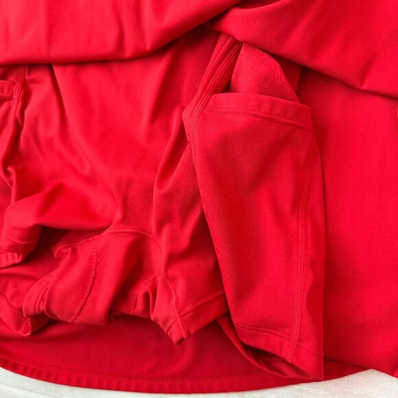 HALARA Backless Twisted Active Dress Red Mini Fit & Flare Pockets Built-In Bra S - Picture 9 of 9